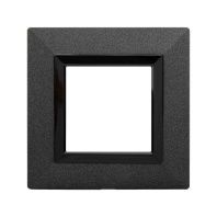 Рамка из металла 1 пост (2 мод.), Avanti, графитовая