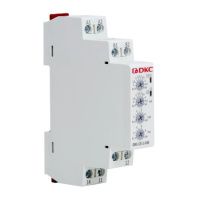 Реле контроля тока, тип DRC, 0.5-5А, конфигурация контакта 1CO, 24-240 AC/DC
