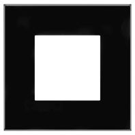 Рамка 1 пост (2 мод.), Avanti, черный квадрат
