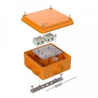 Коробка огнестойкая для о/п 40-0300-FR6.0-4-П Е15-Е120 с термопредохранителем RAL2003 100х100х50 (14 шт/кор)