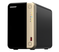 QNAP SMB 2C 2GhzCPU/8Gb/upto 2HDD, up to 18 with TL-D800C/SATA(3,5" 2,5")/ 2xUSB3.2 2xUSB2.0/1xHDMI/1xExp.slot/2x2,5Gb/iSCSI/1xPS/3YW TS-264-8G-EU-RU