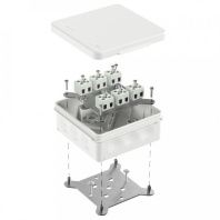 Коробка огнестойкая для о/п двухкомпонентная 60-0303-FR2.5-12 Е15-Е120 RAL9003 100х100х40 (16 шт/кор)