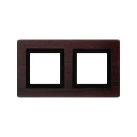 Рамка из натурального дерева 2 поста (4 мод.), Avanti, венге
