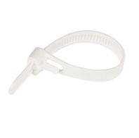 Многоразовая хомут-стяжка 300 х 7,5 мм (прозрачная) (50 шт/500 шт уп/кор)
