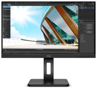23,8" AOC 24P2Q 1920x1080, LED, 16:9, IPS, 250cd, 1000:1, 50M:1, 4ms, 178/178, D-Sub, DVI, HDMI, DP, 4*USB3.2, 75Hz, Speakers, HAS, Pivot, Tilt, Swivel, Внут, VESA, Black, 3y