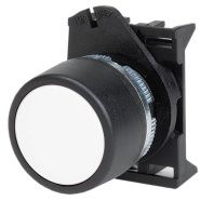 Головка кнопки плоская без фиксации, белая