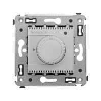 Термостат для теплых полов в стену, Avanti, закаленная сталь