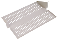 Полка для стойки перфорированная консольная 2U с центральным креплением, глубина 400 мм, цвет черный