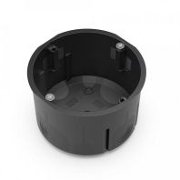 Коробка установочная 60-0710-9005С двухкомпонентная для сплошных стен чёрная 68х47 (210шт/кор)