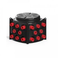 Пластиковый колодец КН-1000 H1000 с крышкой D780 мм (модификация с предустановленными кабельными стойками)