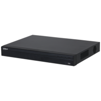 DAHUA 32-канальный IP-видеорегистратор 4K и H.265+. Входящий поток до 160Мбит/с; сжатие: Н.265+/H.265+, H.265, H.264+, H.264+/H.264; разрешение записи до 12Мп; накопители: 2 SATA III до 20Тбайт; воспр