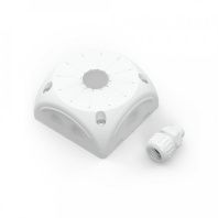 Коробка распределительная 60-0505-9003-ВМУ для видеокамер двухкомпонентная с мембранами белая 100х100х50 с муфтой вводной для ГТ