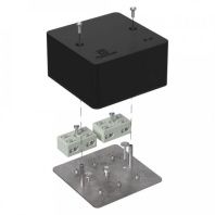Коробка огнестойкая разветвительная для кабель-канала 40-0460-FR6.0-4-4-Р Е15-Е60 RAL9005 85х85х45 (44 шт/кор)