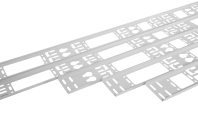 Вертикальный кабельный органайзер в шкаф, ширина 75 мм 47U