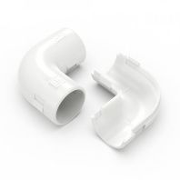 Соединитель угловой разборный белый d20 мм (5шт/550шт уп/кор)