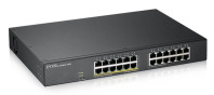 Smart L2 коммутатор PoE+ Zyxel GS1900-24EP, rack 19", 24xGE (12xPoE+), бюджет PoE 130 Вт