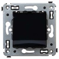 Вывод кабеля из стены, Avanti, черный квадрат