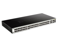D-Link Управляемый L2 коммутатор, 48x1000Base-T, 4xCombo 1000Base-T/SFP, защита от статического электричества до 6 кВ, CLI