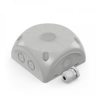 Коробка распределительная 60-0500-КВ для видеокамер двухкомпонентная безгалогенная (HF) серая 100х100х50 с кабельным вводом