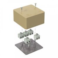 Коробка огнестойкая для кабель-канала 40-0460-FR2.5-10 Е15-Е120 RAL1001 85х85х45 (44 шт/кор)