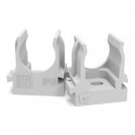 Крепеж-клипса для труб для прямого монтажа серая в п/э d16 мм (100шт/1100шт уп/кор)