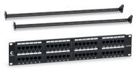 Cabeus PL-48-Cat.5e-Dual IDC  Dual IDC, с задним кабельным организатором