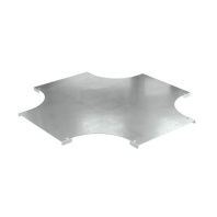 Крышка на ответвитель DPX Х-образный горизонтальный 400, в комплекте с крепежными элементами и соединительными пластинами, необходимыми для монтажа, цинк-ламельная