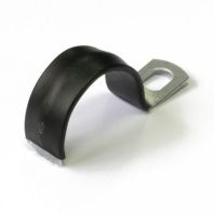 Скоба металлическая однолапковая с полимерным покрытием СМО-П d25-26 мм (100шт/600шт уп/кор)