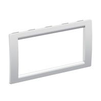 Рамка универсальная на 4 модуля, цвет серый металлик