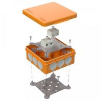 Коробка огнестойкая для о/п двухкомпонентная 60-0303-FR10.0-4 Е15-Е120 RAL2003 100х100х40 (16 шт/кор)