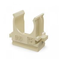 Крепеж-клипса для труб негорючая (НГ) атмосферостойкая сосна в малой упаковке d16 мм (10шт/1000шт уп/кор)