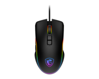 Mouse MSI FORGE GM300, Wired, 118g, DPI 7200, Symmetrical design, RGB LED, black