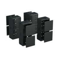 Углы цоколя с пластиковыми заглушками для корпусов CQE & CQE N, В=200 мм, RAL9005, комплект - 4 шт. RAM block