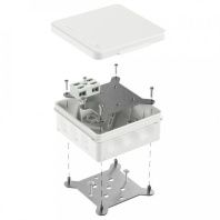 Коробка огнестойкая разветвительная для о/п двухкомпонентная 60-0303-FR6.0-4-2-Р Е15-Е60 RAL9003 100х100х40 (16 шт/кор)