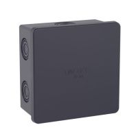 Коробка ответвит. с 6 кабельными вводами д.20мм, IP44, 80х80х40мм,черная