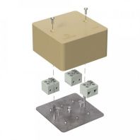 Коробка огнестойкая для кабель-канала 40-0460-FR6.0-6 Е15-Е120 RAL1001 85х85х45 (44 шт/кор)