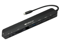 ORIGO Док-станция USB-C, 1xUSB 3.0, 1xUSB-C/PD 3.0, 2xUSB 2.0, 1x1000Base-T, 1xHDMI, слот SD/TF/microSD