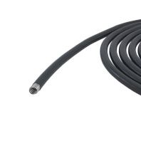 Металлорукав DN 15мм в гладкой PU оболочке, Dвн 15,5 мм, Dнар 21,0мм,50м, цвет черный