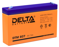 Delta Аккумуляторная батарея для ИБП DTM 607 (6V/7Ah)