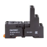 Колодка 3-х уровневая с винтовыми клеммами для реле на 2 группы контактов версии IR-W2CO