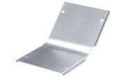Крышка на угол вертикальный внутренний 45 градусов 50х150, 2,0 мм, цинк-ламель, в комплекте с крепежными элементами необходимыми для монтажа