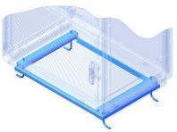 Рама для крепления напольных шкафов Conchiglia к полу Ш=580 мм, Г=330 мм