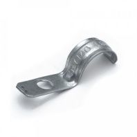 Скоба металлическая однолапковая усиленная противопожарная СМОУ d16-17 мм отв. d 6,5 мм (100шт/1600шт уп/кор)