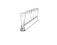 DOORHAN Щетка в паз низа створки (хлыст 3м), AD-35