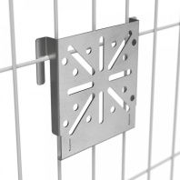 Монтажная пластина на 3Д-забор для крепления ЭМК AISI 304