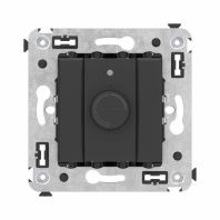 Диммер поворотный в стену, Avanti, черный матовый