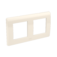 Рамка на 2+2 модуля (двухместная), слоновая кость, RAL9001