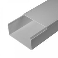 Кабель-канал серый RAL 7035 2-й замок 80х40 мм (30м/уп)