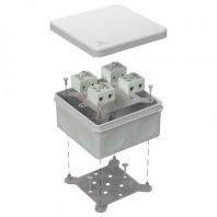 Коробка огнестойкая для о/п двухкомпонентная 60-0300-FR10.0-8 Е15-Е120 RAL7035 100х100х50 (14 шт/кор)