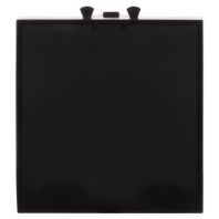 Вывод кабеля модульный, Avanti, черный квадрат, 2 модуля